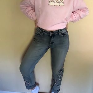 Embroidered jeans